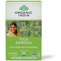 Organic India Tulsi Moringa Herbal Tea - 18 Infusion Bags, 1 Pack