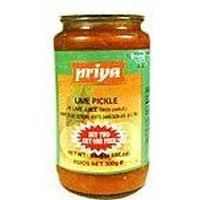 Priya Lime Pickle w/ Garlic 300 gms
