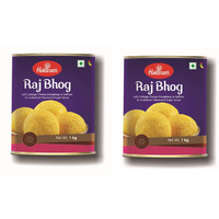 Haldiram Raj Bhog 1 Kg X 2 Pcs TIN Pack (Delhi)