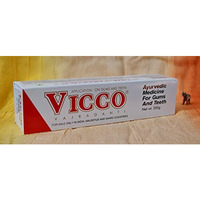 6 X 200 GRAM VICCO Herbals VAJRADANTI TOOTH PASTE Ayurvedic Oral Health Care