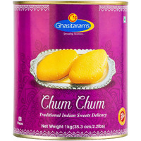 GHASITARAM's Pure Chum Chum Tin, For Every Indian Traditional Festival, Famous Indian Sweets(1Kg)