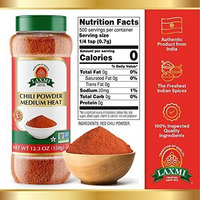 Laxmi Brand House of Spices, Chili Powder Medium Heat, Bulk Spices, Non GMO,