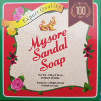 Set of Three Mysore Sandal Soap Sandalwood Skin Care Conditioner Moisturisers