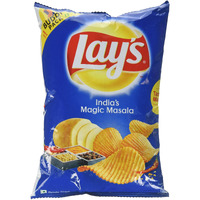 Lays Potato Chips - India's Magic Masala, 52 grams (1.83 oz) (Pack of 8) - India - Vegetarian