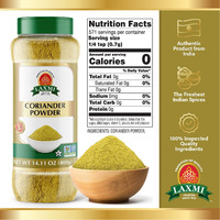 Laxmi Brand House of Spices, Coriander Powder, Bulk Spices, Non GMO, All Natural, Vegan, Product of India (14oz, Coriander Powder)