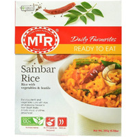 MTR Sambhar Rice, Ready-To-Eat, 10.56-Ounce Boxes (Pack of 5)