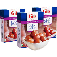 Gits Instant Gulab Jamun Dessert Mix, 600g (Pack of 3 X 200g Each)