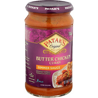 Patak's Butter Chicken Simmer Sauce - 15 Oz (Pack of 3)  With Tomato, Cream and Spices, No Artificial Flavors, Gluten Free, Vegetarian Friendly