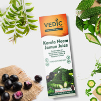 Vedic Juice Ayurvedic Neem Karela Jamun Juice - Original Flavour - Pure Herbal Juice -33.08 Floz (1000 ML)