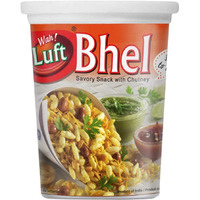 Wah!Luft Instant and Delicious Bhel Puri Cup - 100g (Pack of 8)