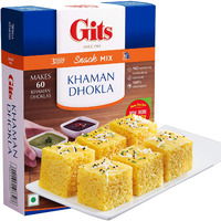 Gits Instant Khaman Dhokla Snack Mix, 2000g (Pack of 4 X 500g Each)