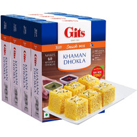 Gits Instant Khaman Dhokla Snack Mix, 2000g (Pack of 4 X 500g Each)