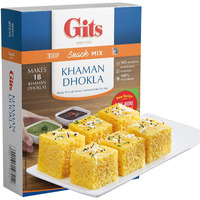 Gits Instant Khaman Dhokla Snack Mix, 1080g (Pack of 6 X 180g Each)