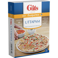 Gits Uttapam mix 87.5 Oz (Pack of 5X17.5 Oz each) Ready to Cook Indian Breakfast, Snack Meal | 100% Vegetarian, Easy Recipe, No Artificial Colors, Flavors, Preservatives. Vegan