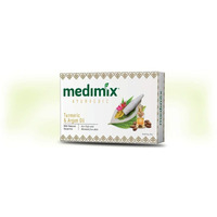 Medimix Herbal Handmade Ayurvedic Soap with Turmeric and Argan Oil for Healthy Radiant Skin Pack of 12 (12 x 125 g)