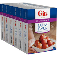 Gits Instant Gulab Jamun Dessert Mix, 1200g (Pack of 6 X 200g Each)