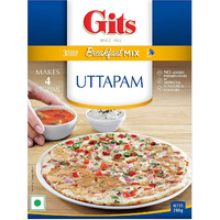 Gits Instant Mix Box - 600gm (Pack of 3 x 200gm) | Ready to Cook Indian Breakfast/Lunch/Dinner/Snack Meal | No Artificial Colors, Flavors, Preservatives, 100% Vegetarian, Easy Recipe (Uttapam)