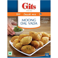 Gits Instant Mix Box - 600gm (Pack of 3 x 200gm) | Ready to Cook Indian Breakfast/Lunch/Dinner/Snack Meal | No Artificial Colors, Flavors, Preservatives, 100% Vegetarian, Easy Recipe (Moong Dal Vada)