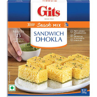 Gits Instant Mix Box - 200gm (Pack of 3) | Ready to Cook Indian Breakfast/Lunch/Dinner/Snack Meal | No Artificial Colors, Flavors, Preservatives, 100% Vegetarian, Easy Recipe (Sandwich Dhokla)