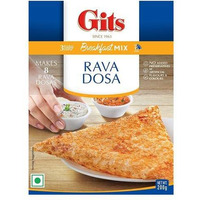 Gits Instant Mix Box - 600gm (Pack of 3 x 200gm) | Ready to Cook Indian Breakfast/Lunch/Dinner/Snack Meal | No Artificial Colors, Flavors, Preservatives, 100% Vegetarian, Easy Recipe (Rava Dosa)