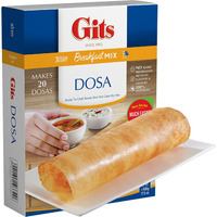 Gits Rice Dosa Instant mix 87.5 Oz (Pack of 5X17.5 Oz each) || Ready to Cook Indian Breakfast, Snack Meal | 100% Vegetarian, No Artificial Colors, Flavors, Preservatives.