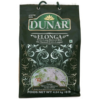 Dunar - Elonga Basmati Rice Premium 1121 Long Grain, 10 Lb