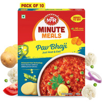 MTR Ready To Eat Pav Bhaji Pack Of 10 (300 Gm Each)