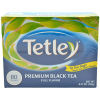 Tetley Premium Black Tea Full Flavor - 80 Ct 2 Pack (2 x 8.47 Oz)