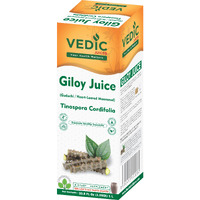 Vedic Giloy Juice 1L - Natural Juice for Building Immunity Guduchi Juice - 33.8oz, Ideal for Daily Use