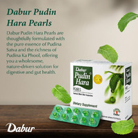 Dabur Pudin Hara Pearls - Daily Digestive Care Supplements for Men and Women, Helps Abate Symptoms of Bloating, Acidity, Flatulence and Indigestion for Digestive and Gut Health, 400 count (Pack of 40)