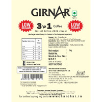 Girnar Instant Coffee 3 in 1 (1Kg - Low Sugar)