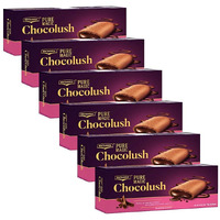 BRITANNIA Pure Magic Chocolush Biscuits 2.64oz (75g) - Biscuits fourrs au chocolat - Magic of Molten Choco - Halal and Suitable for Vegetarians (Pack of 6)