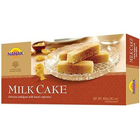 Nanak Milk Cake (Milk Fudge) 400g 18pcs Indian Delicacy Sweets Gift Box for Diwali, Eid, Navratri, Holi, Rakhi