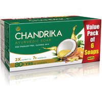 Chandrika Ayurvedic Soap, 125g (Pack Of 6)