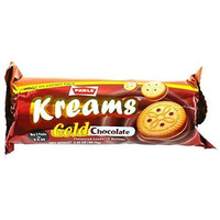 Pale Kreams Gold, Flavored Sandwich Biscuits, Flavored Cookies, 4 Packs (Chocolate)