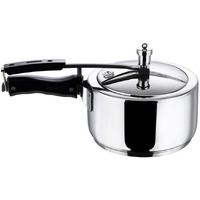 Vinod Pressure Cooker Stainless Steel  Inner Lid - 3 Liter  Sandwich Bottom  Indian Pressure Cooker  Induction Friendly Cooker  Best Used For Indian Cooking, Soups, and Rice Recipes, Quinoa