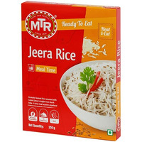 MTR Ready to Eat Just Heat and Eat | No Preparation | No additives | Gluten Free | Pack of 5 | Jeera Rice 300gm