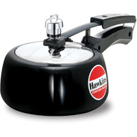 Hawkins CB15 Hard Anodised Pressure Cooker, 1.5-Liter, Contura Black