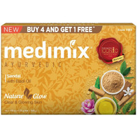 Medimix Ayurvedic Sandal Soap, 125g (4+1 Offer Pack)