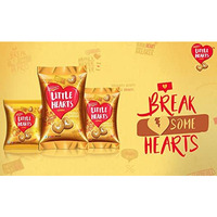Britannia Little Hearts Biscuits 2.6oz (75g) - Biscuit de Patits Coeurs - Soft and Delicious Biscuits - Kids Favorite Cookies - Suitable for Vegetarians (Pack of 4)