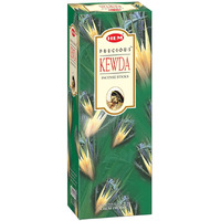 Precious Kewda - Box of Six 20 Stick Tubes, 120 Sticks Total - Hem Incense