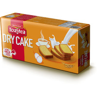 BRITANNIA Toastea Dry Cake 10.75oz (300g) - Biscotte De Semoule - Delightfully Smooth, Soft and Delicious Cake - Breakfast & Tea Time Snacks (Pack of 1)