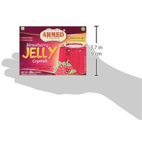 AHMED Halal Jello Vegetarian Crystal Jelly, Strawberry, 85 Gram (Pack of 12) (Packaging may vary)