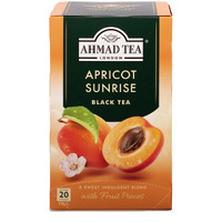 Ahmad Tea Black Tea, Apricot Sunrise Teabags, 20 ct (Pack of 6) - Caffeinated & Sugar-Free