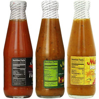 Matouk's Flambeau West Indian and Hot Pepper Sauce 10 Ounce Variety Pack of 3