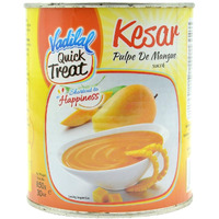 Vadilal Kesar Mango Pulp Tin (Sweetened) 850 Gms