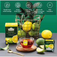 Ahmad Tea Lemon & Lime Twist Black Tea, 20-Count Boxes (Pack of 6)