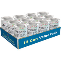 Jiva Organic Coconut Whipping Cream 14 Ounce (Pack of 12) - BPA Free, Vegan, Gluten Free, Non-GMO