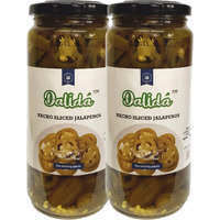 Dalida - Nacho Sliced Jalapenos, 16.6 Oz (Pack of 2)