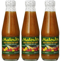 Matouk's West Indian Hot Sauce Salsa Picante 10 Ounce (Pack of 3)